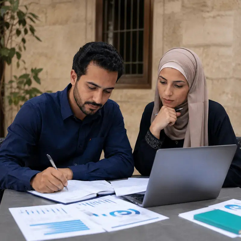 Groundwork consultants reviewing research data and evidence